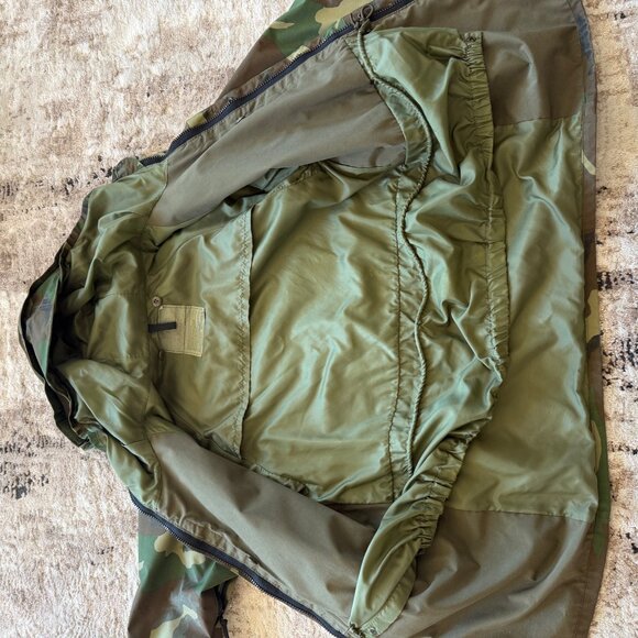 Equa Industries Camo Parka Cold Weather Nylon Hood Woodland Military Medium Long - Picture 11 of 16